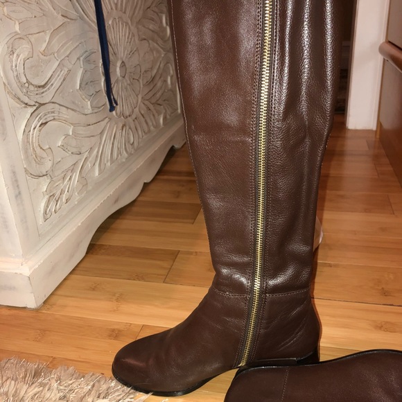 Michael Kors - brown leather boots - Picture 2 of 4
